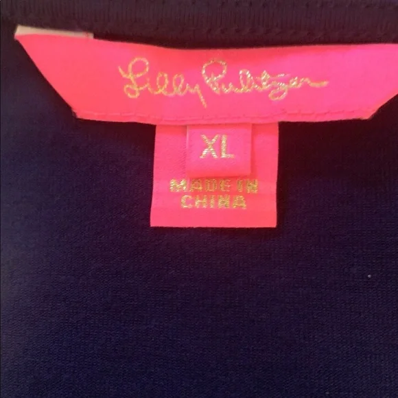 Lilly Pulitzer Deep Blue Long Sleeve Dress - Picture 2 of 10